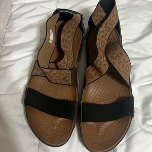 Croc sandals lightly worn